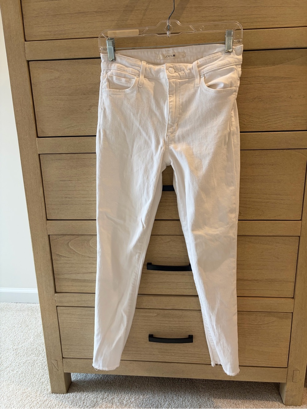 Joe’s White High Rise Skinny Ankle Jeans Size 26